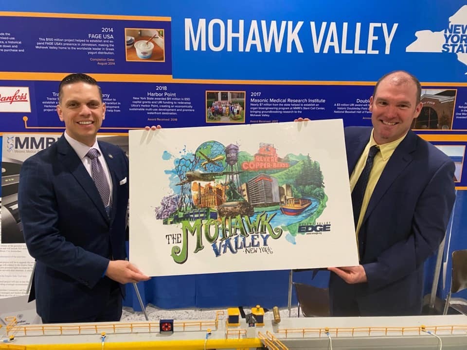 Assemblyman Angelo Santabarbara met with the NYS Canal Corporation at the state Capitol yesterday celebrating, supporting the canal and trail in the Mohawk Valley!