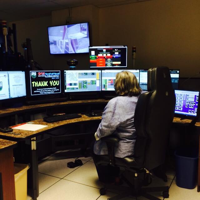 During National Dispatchers Week in May, Assemblywoman Woerner visited the Washington County Department of Public Safety's 911 dispatch center.