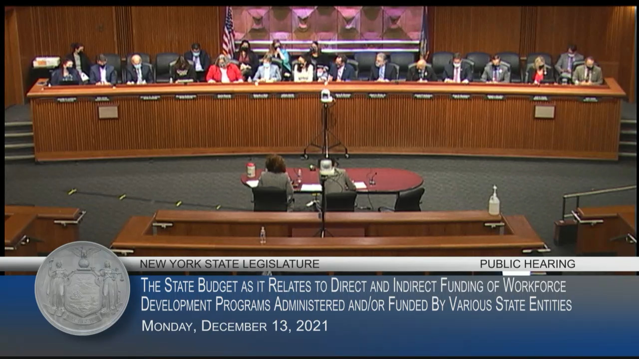 Public Hearing on Funding of Workforce Development Programs
