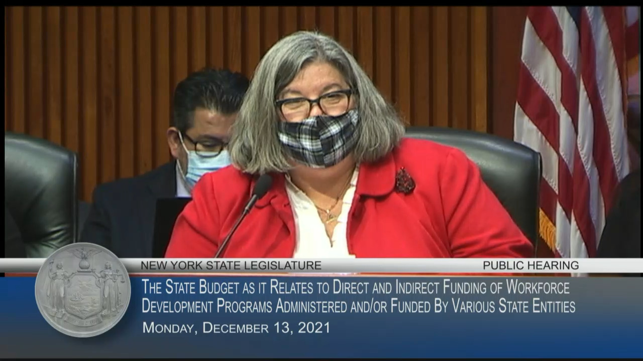 NYATEP Director Testifies During Public Hearing on Funding of Workforce Development Programs