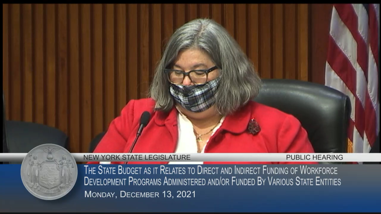 Workforce Advocate Testifies During Public Hearing on Funding of Workforce Development Programs