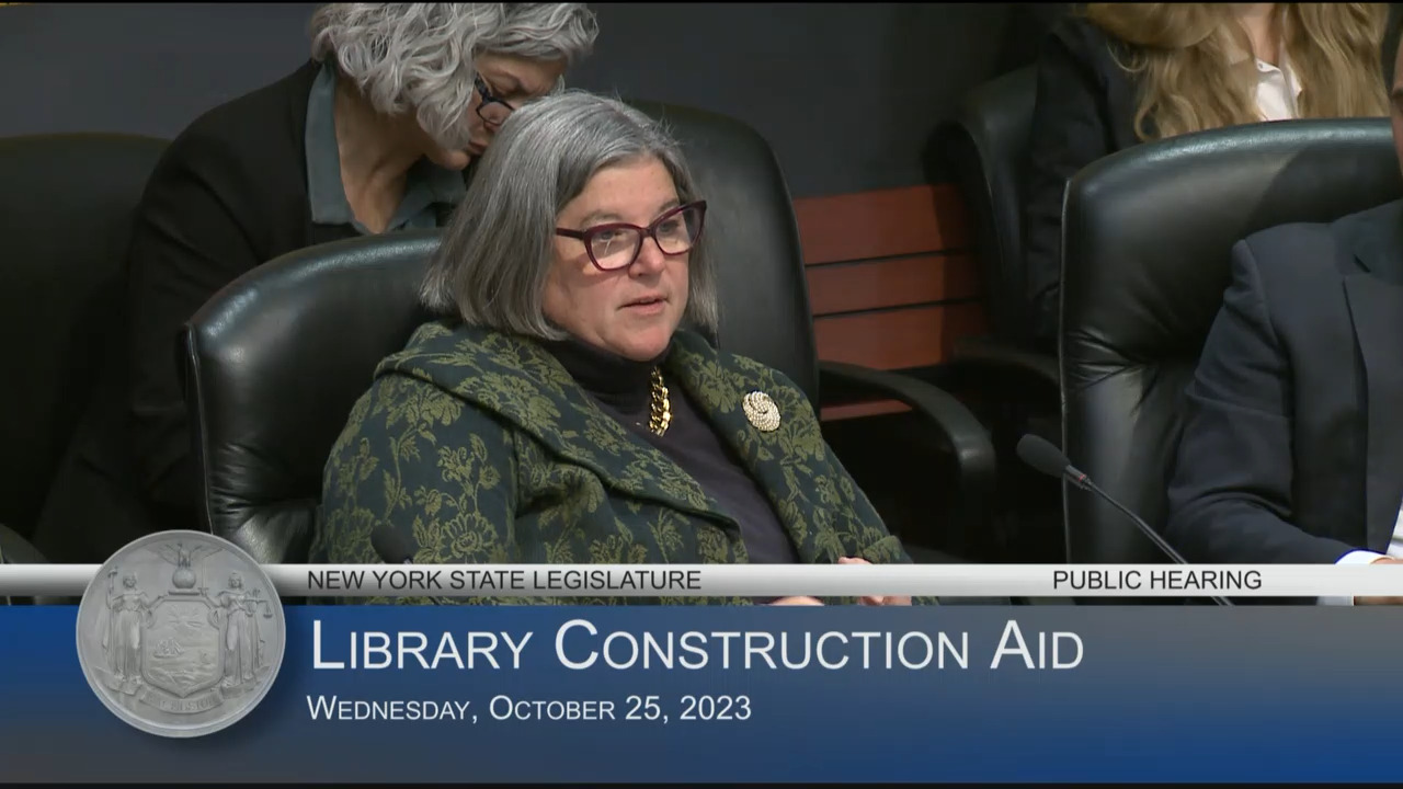 Deputy Commissioner for Office of Cultural Education Testifies at Public Hearing on Library Construction Aid