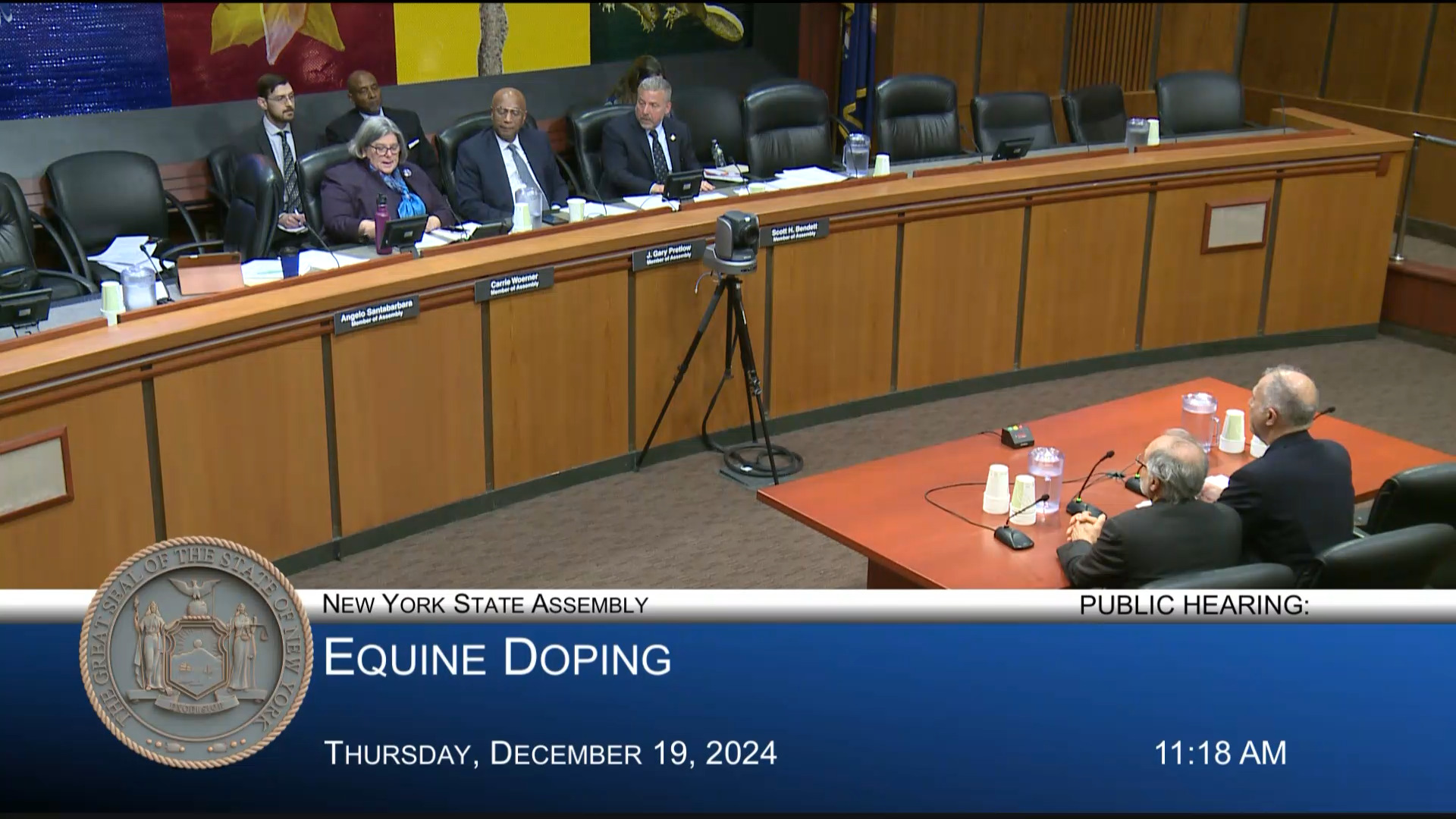 Assembly Public Hearing on Equine Doping in New York State