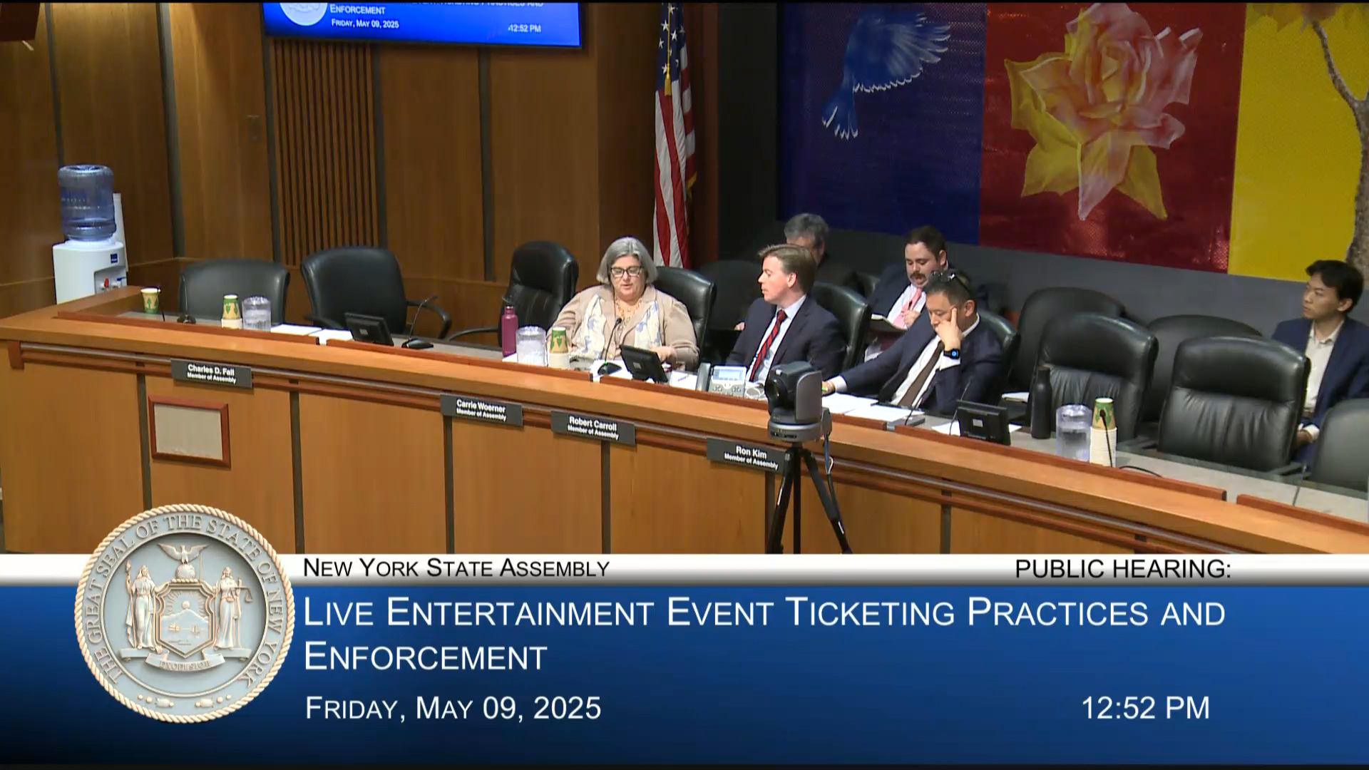 Ticketmaster Representative Testifies at Public Hearing on Live Entertainment Event Ticketing Practices and Enforcement