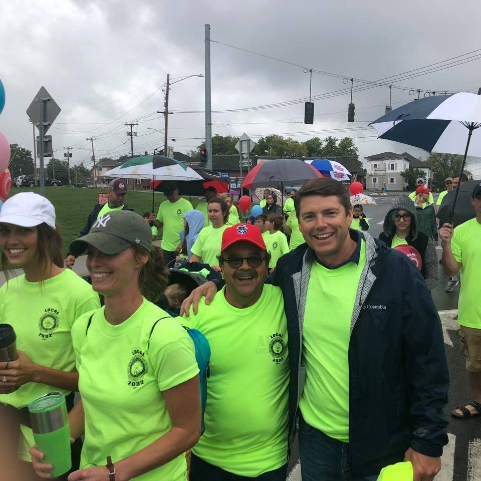 Assemblyman Billy Jones walked in the 2019 Labor Day Parade in Massena with some of the North Country's finest laborers.