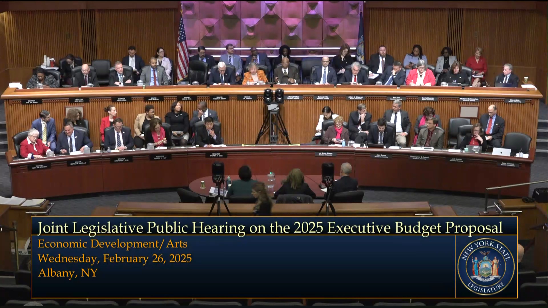 Buttenschon Questions Commissioner During Joint Budget Hearing on Economic Development/Arts