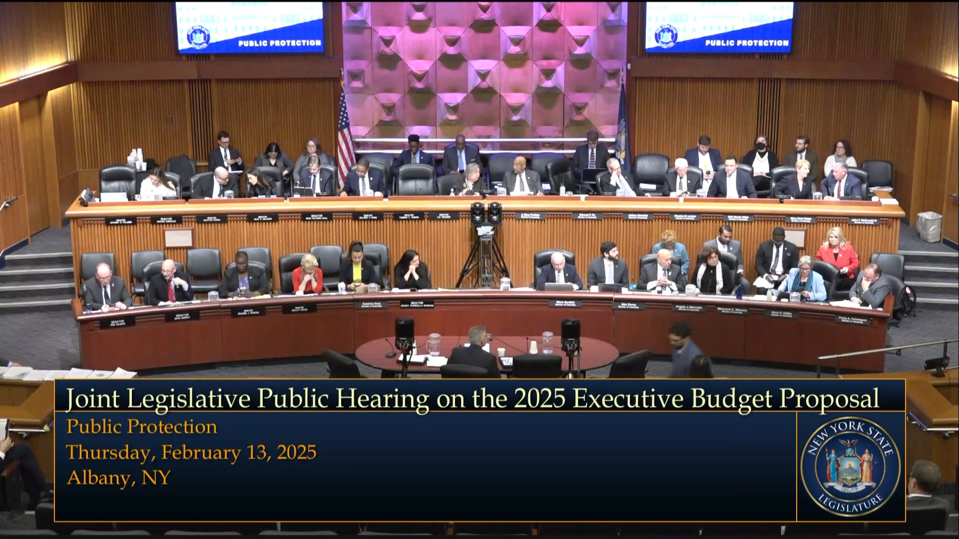 Chief Administrative Judge Testifies During Joint Budget Hearing on Public Protection
