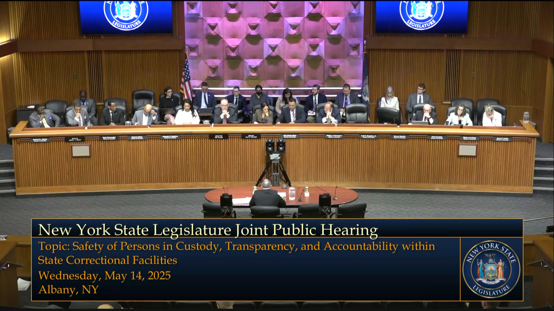 DOCCS Commissioner Testifies During Joint Legislative Public Hearing