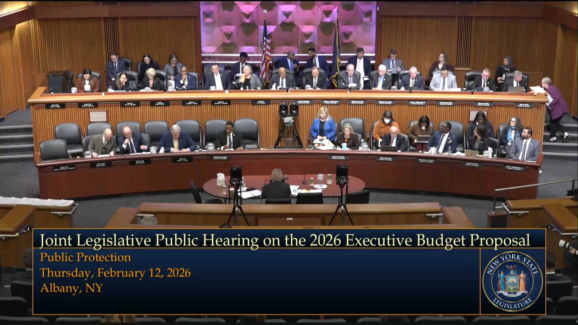 NYS Homeland Security Commissioner Testifies During Budget Hearing on Public Protection