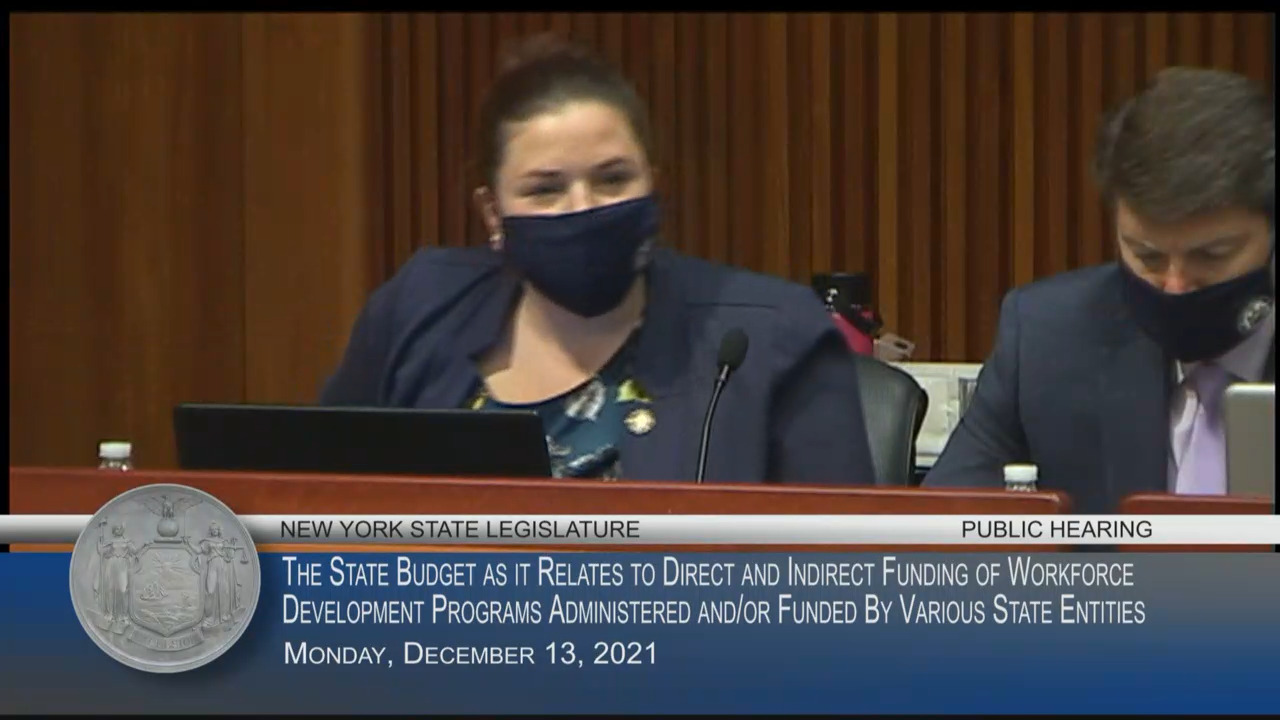 Greater Rochester Chamber of Commerce Representative Testifies During Public Hearing on Funding of Workforce Development Programs