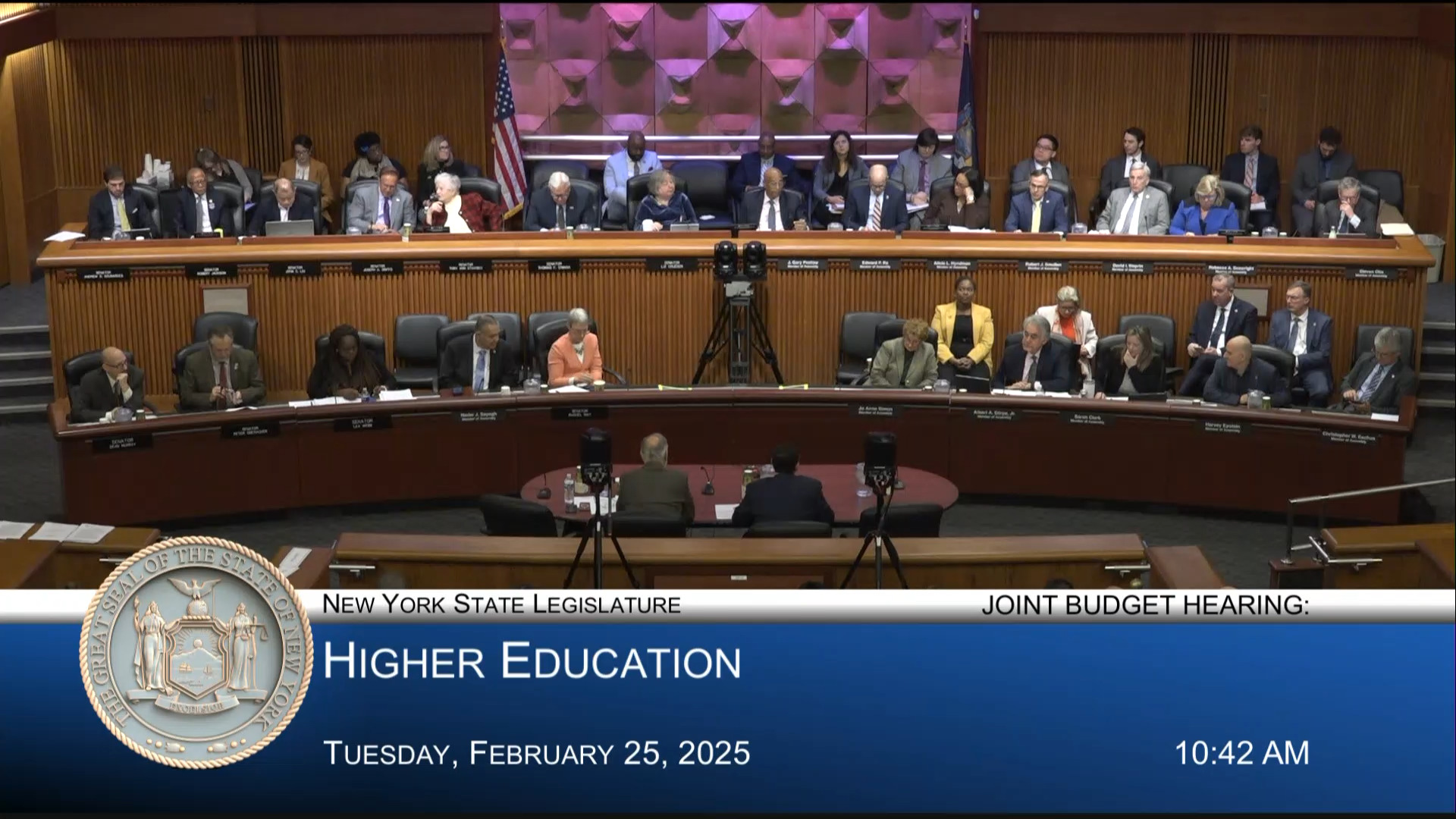 SUNY Chancellor Testifies During Joint Budget Hearing on Higher Education