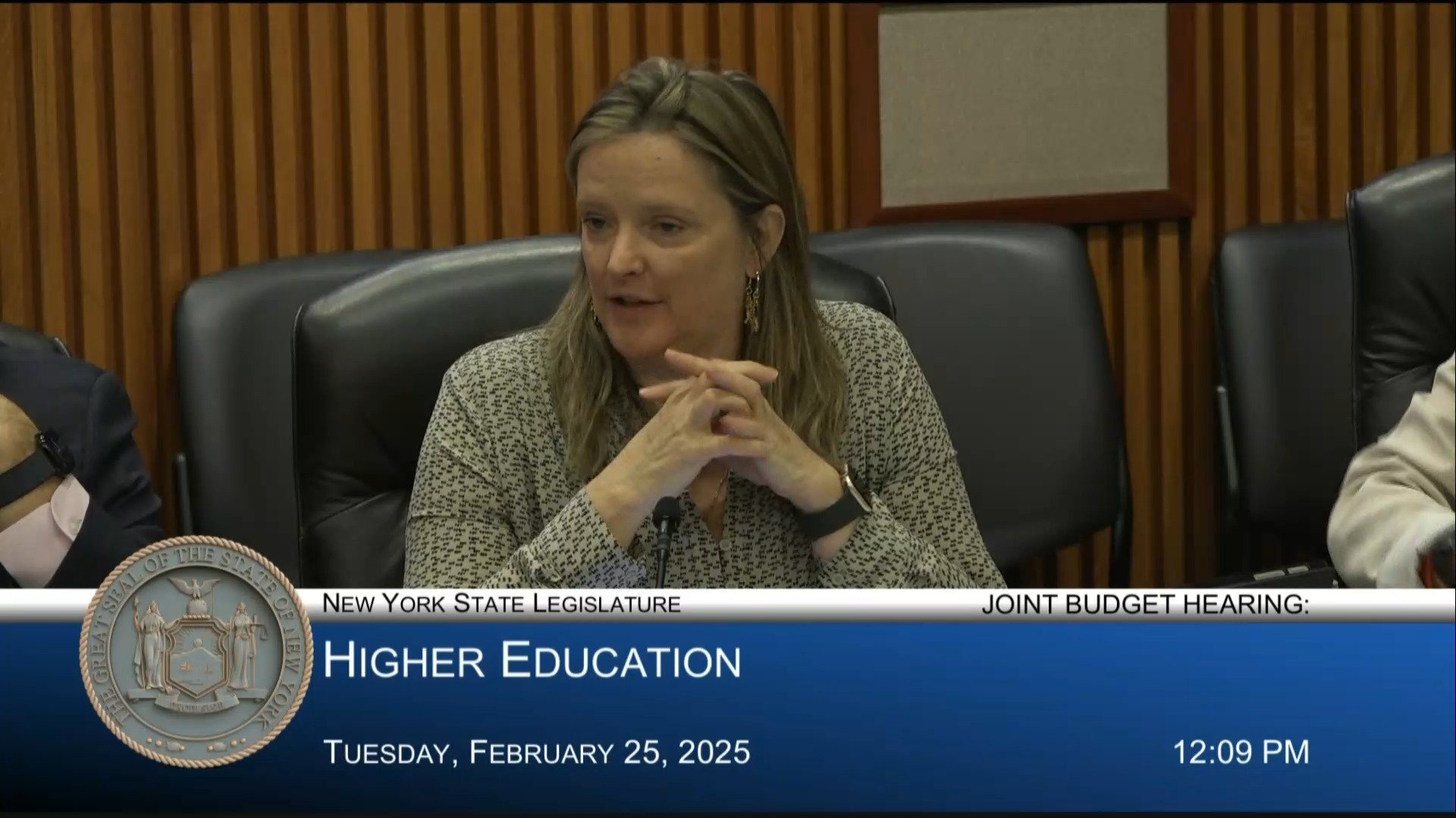 Clark Questions Dr. Guillermo Linares During Joint Budget Hearing on Higher Education