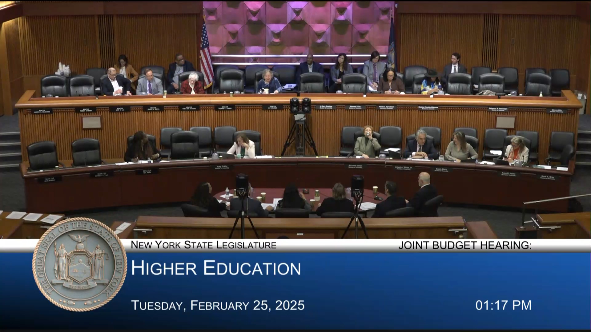 Education Commissioner Testifies During Joint Budget Hearing on Higher Education