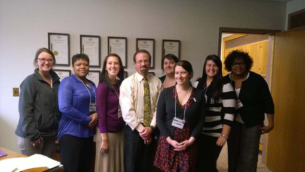 Assemblymember Bronson with representatives from Alternatives for Battered Women (ABW), a Rochester-based nonprofit organization dedicated to helping women subjected to domestic violence.