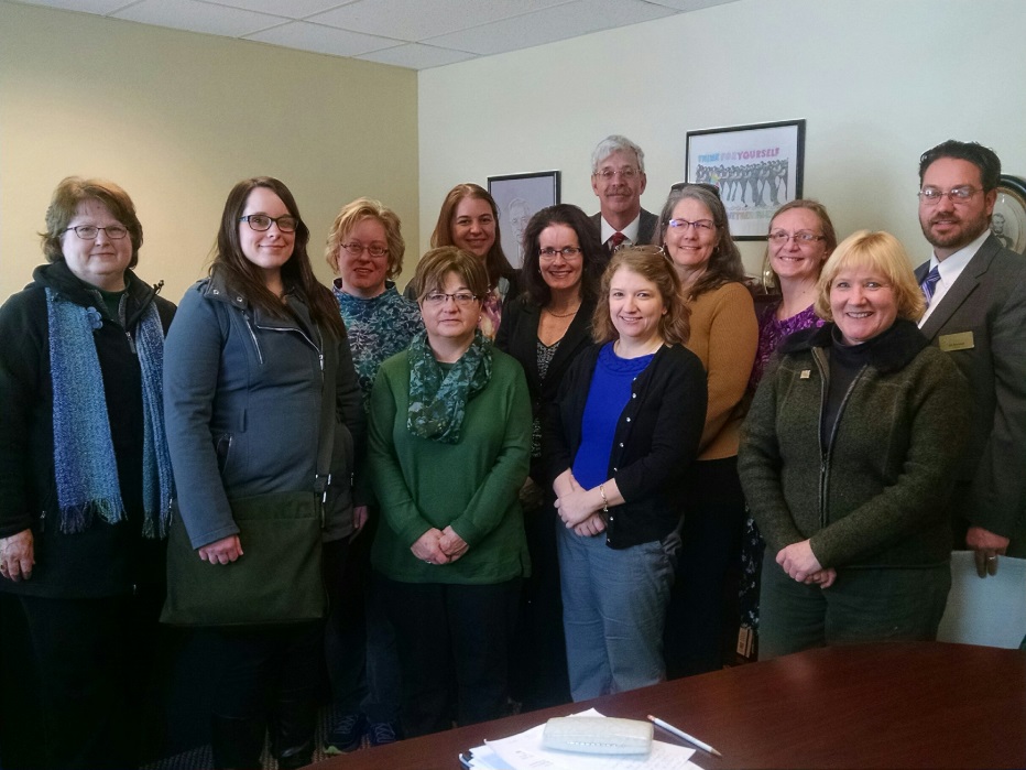 Assemblyman Goodell (back center) with representatives from local libraries in Western New York