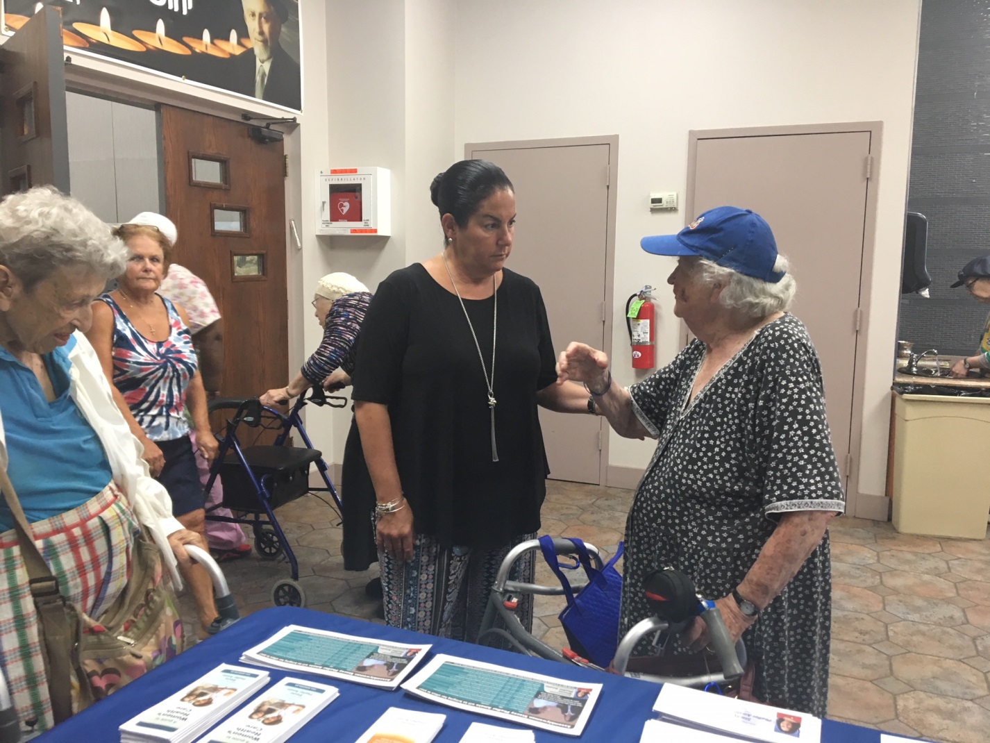 Pheffer Amato and her staff met with constituents face to face, discussed concerns about quality of life and other issues, and took down contact information to ensure proper follow up at her district offices.