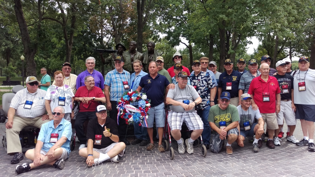 Assemblyman Steve Hawley (R,C,I-Batavia) [pictured center front] poses with a group of Vietnam veterans in Washington D.C. during a previous Patriot Trip.